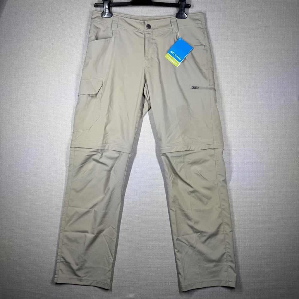 Columbia Mens Silver Ridge Stretch Convertible Pants 32x30 Tusk Tan
